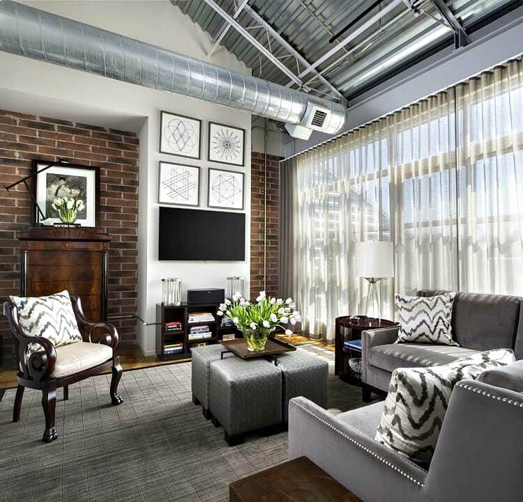 Royal Oak Loft window treatments