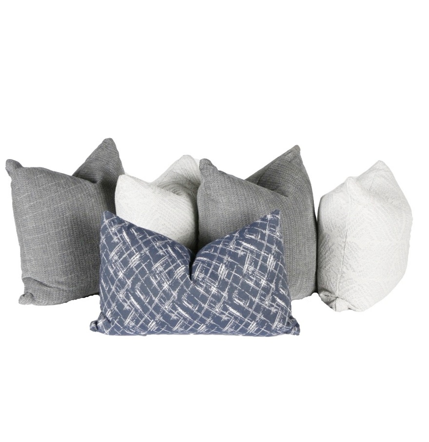 blue cushions