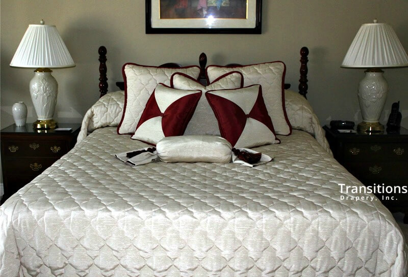 Bedding quilted pillows