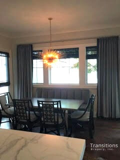 Drapes kitchen dining