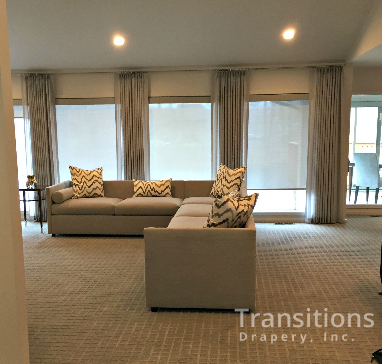 Nuetral Living Room with Pillows
