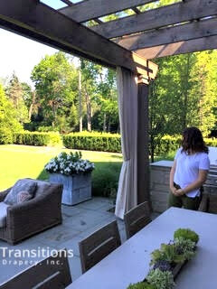 Pergola drapes