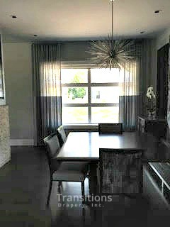 Sheers with Contrast Bottom Dining view2