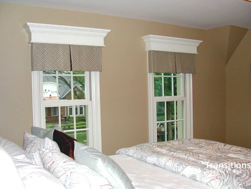 Valance transitional bedroom