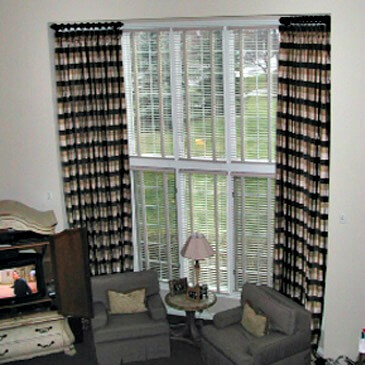 Drapes in great room large window