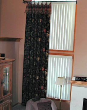 Drapes in great room