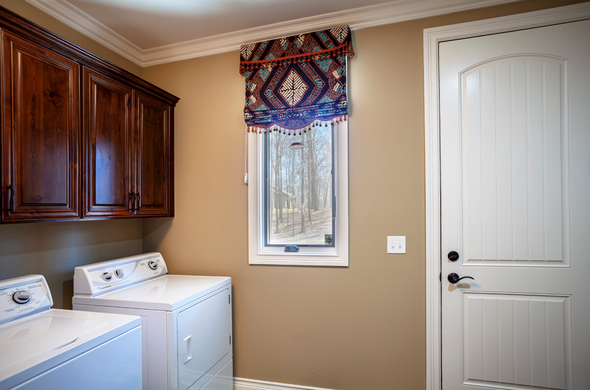 Valance roman shade small window